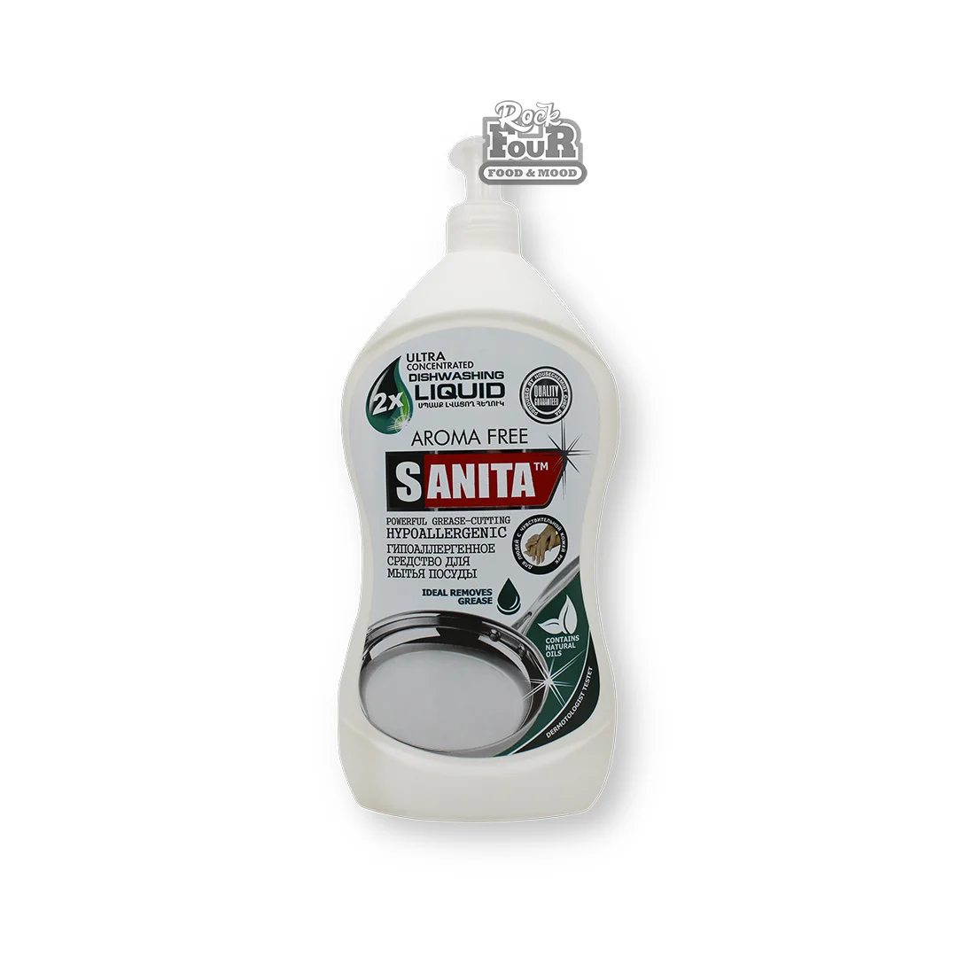 Սպասք լվանալու հեղուկ «Sanita Aroma Free» 1լ